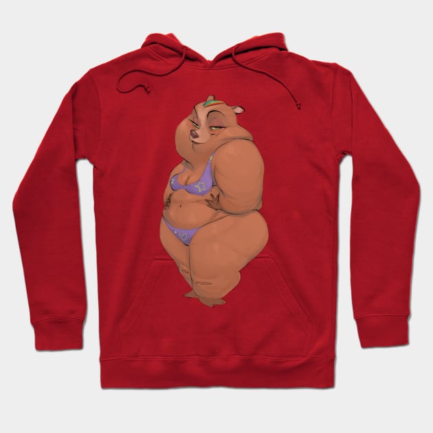 Bear beauty Hoodie by yuvhermon